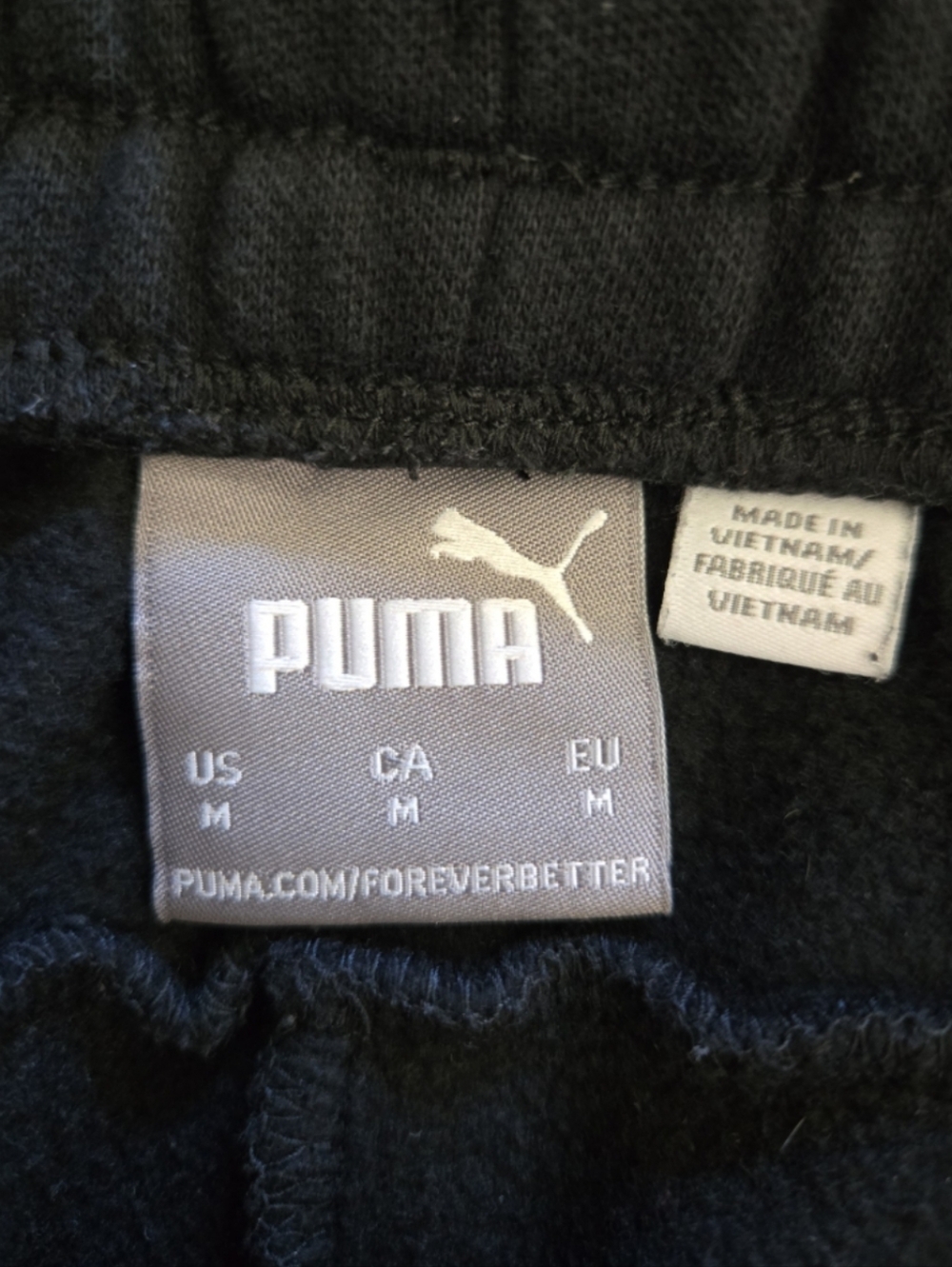 Black PUMA Sweatpants M - Picture 7 of 9